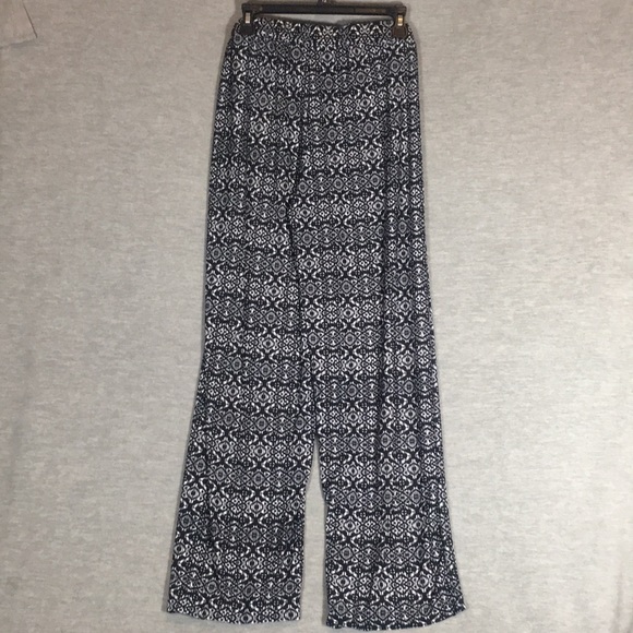 UNIQUE SPECTRUM Comfy Wrinkle Free Packable Stretch Jersey Knit Palazzo Pants - Picture 2 of 11